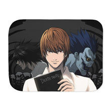 Load image into Gallery viewer, Death Note Light Yagami, Ryuk Sherpa Blanket