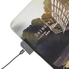 Load image into Gallery viewer, Eren and Levi RGB LED Mouse Pad (Desk Mat)