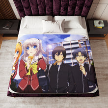 Load image into Gallery viewer, Charlotte Nao Tomori, Joujirou Takajou, Yusa Kurobane Sherpa Blanket