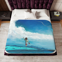 Load image into Gallery viewer, Anime Spirited Away Sherpa Blanket