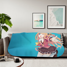 Load image into Gallery viewer, Yusa Nishimori smiling Sherpa Blanket
