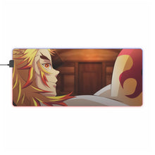 Load image into Gallery viewer, Kyojuro Rengoku RGB LED Mouse Pad (Desk Mat)
