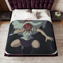 Load image into Gallery viewer, Anime Princess Mononoker Sherpa Blanket