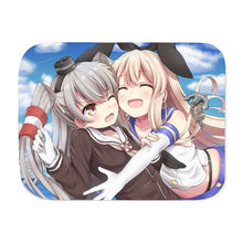 Load image into Gallery viewer, Amatsukaze, Shimakaze Sherpa Blanket
