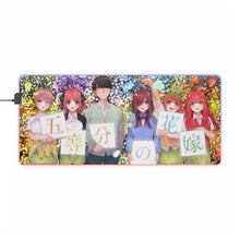 Load image into Gallery viewer, The Quintessential Quintuplets Miku Nakano, Itsuki Nakano, Nino Nakano, Yotsuba Nakano, Ichika Nakano RGB LED Mouse Pad (Desk Mat)