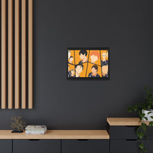 Load image into Gallery viewer, Daichi Sawamura Kei Tsukishima Shōyō Hinata Tadashi Yamaguchi and Yū Nishinoya Canvas Framed Art Print