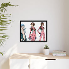 Load image into Gallery viewer, Neon Genesis Evangelion Shinji Ikari, Rei Ayanami Canvas Framed Art Print