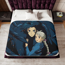 Load image into Gallery viewer, Anime Howl's Moving Castle Sherpa Blanket