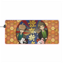 Load image into Gallery viewer, Makoto, Hajime, Monokuma and Monomi RGB LED Mouse Pad (Desk Mat)