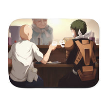 Load image into Gallery viewer, Saitama and License-less Rider Sherpa Blanket