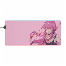 Load image into Gallery viewer, Mirai Nikki Yuno Gasai RGB LED Mouse Pad (Desk Mat)