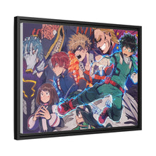 Load image into Gallery viewer, My Hero Academia Izuku Midoriya, Katsuki Bakugou, All Might, Shouta Aizawa, Tsuyu Asui Canvas Framed Art Print