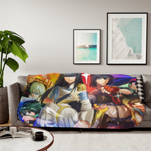 Load image into Gallery viewer, Anime Kill La Kill Sherpa Blanket