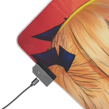 Load image into Gallery viewer, Fairy Tail Natsu Dragneel, Lucy Heartfilia RGB LED Mouse Pad (Desk Mat)