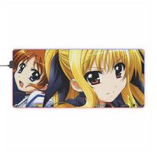 Load image into Gallery viewer, Magical Girl Lyrical Nanoha RGB LED Mouse Pad (Desk Mat)