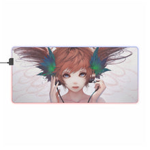 Load image into Gallery viewer, Anime Headphones RGB LED Mouse Pad (Desk Mat)