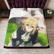 Load image into Gallery viewer, Anime Violet Evergarden Sherpa Blanket