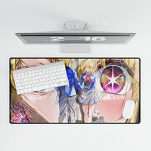 Load image into Gallery viewer, Aqua & Ruby Mouse Pad (Desk Mat)