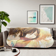 Load image into Gallery viewer, Anime Attack On Titan Sherpa Blanket