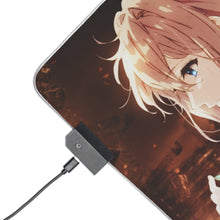 Load image into Gallery viewer, Evergarden Violet RGB LED Mouse Pad (Desk Mat)
