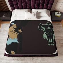 Load image into Gallery viewer, Anime Black Clover Sherpa Blanket