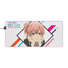 Load image into Gallery viewer, Yui Yuigahama RGB LED Mouse Pad (Desk Mat)