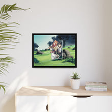 Load image into Gallery viewer, Iwatani & Raphtalia Canvas Framed Art Print