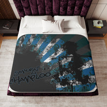 Load image into Gallery viewer, Anime Samurai Champloor Sherpa Blanket
