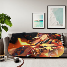 Load image into Gallery viewer, Dance of the Fire God (Hinokami Kagura) Sherpa Blanket