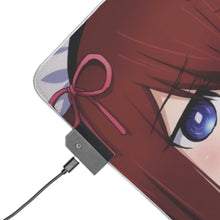 Load image into Gallery viewer, Makise and Mayuri Cosplay RGB LED Mouse Pad (Desk Mat)