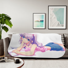 Load image into Gallery viewer, Nao Tomori smiling Sherpa Blanket