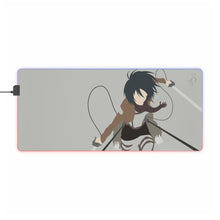 Load image into Gallery viewer, Mikasa Ackerman RGB LED Mouse Pad (Desk Mat)