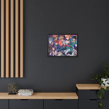 Load image into Gallery viewer, My Hero Academia Izuku Midoriya, Katsuki Bakugou, All Might, Shouta Aizawa, Tsuyu Asui Canvas Framed Art Print