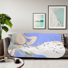 Load image into Gallery viewer, Menma / Honma Meiko from Anohana Minimalist Sherpa Blanket