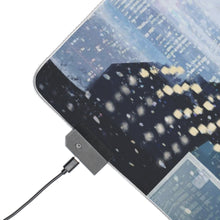 Load image into Gallery viewer, Anime Girl Crossing the Road in the Rain RGB LED Mouse Pad (Desk Mat)