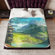 Load image into Gallery viewer, Howl's Moving Castle Sherpa Blanket