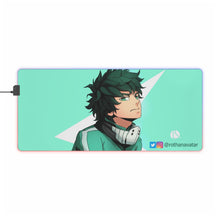 Load image into Gallery viewer, My Hero Academia Izuku Midoriya RGB LED Mouse Pad (Desk Mat)