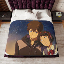 Load image into Gallery viewer, Your Name. Sherpa Blanket