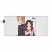 Load image into Gallery viewer, Kaguya and Miyuki RGB LED Mouse Pad (Desk Mat)