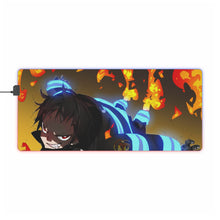 Load image into Gallery viewer, Fire Force Shinra Kusakabe RGB LED Mouse Pad (Desk Mat)