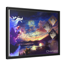 Load image into Gallery viewer, Nao Tomori holding a apple Canvas Framed Art Print