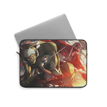 Load image into Gallery viewer, Colossal and armored titan and Annie Leonhart Laptop Sleeve