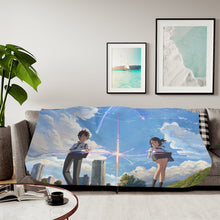 Load image into Gallery viewer, Taki and Mitsuha (Your Name) Sherpa Blanket
