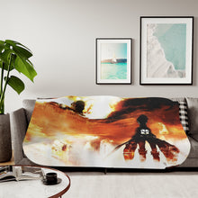 Load image into Gallery viewer, Anime Attack On Titan Sherpa Blanket
