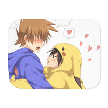 Load image into Gallery viewer, Red X Green Sherpa Blanket