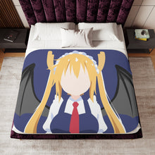 Load image into Gallery viewer, Kobayashi's Dragon Maid Minimalist Sherpa Blanket