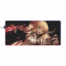 Load image into Gallery viewer, Fate/Apocrypha Saber Of Red RGB LED Mouse Pad (Desk Mat)
