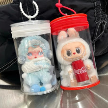 Load image into Gallery viewer, Labubu Transparent Cylinder Protective Case - coca cola
