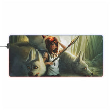 Load image into Gallery viewer, Princess Mononoke RGB LED Mouse Pad (Desk Mat)