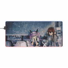 Load image into Gallery viewer, Faris and Makise RGB LED Mouse Pad (Desk Mat)